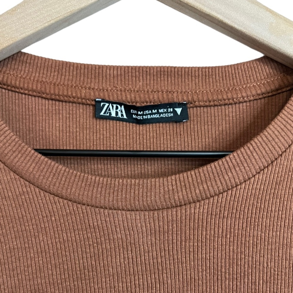 Zara Ruched Ribbed Dress - Picture 6 of 6